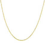 Load image into Gallery viewer, Modern Sterling Silver Gold Plated Rope Necklace Chain
