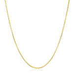 Load image into Gallery viewer, Sterling Silver Gold Plated Simple Box Chain
