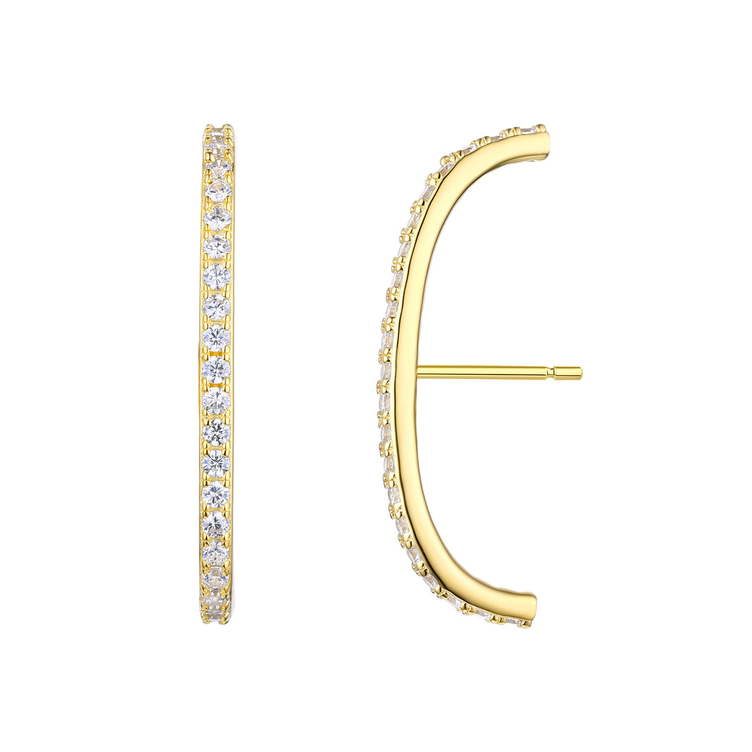 CZ Sparkle Stick Earrings