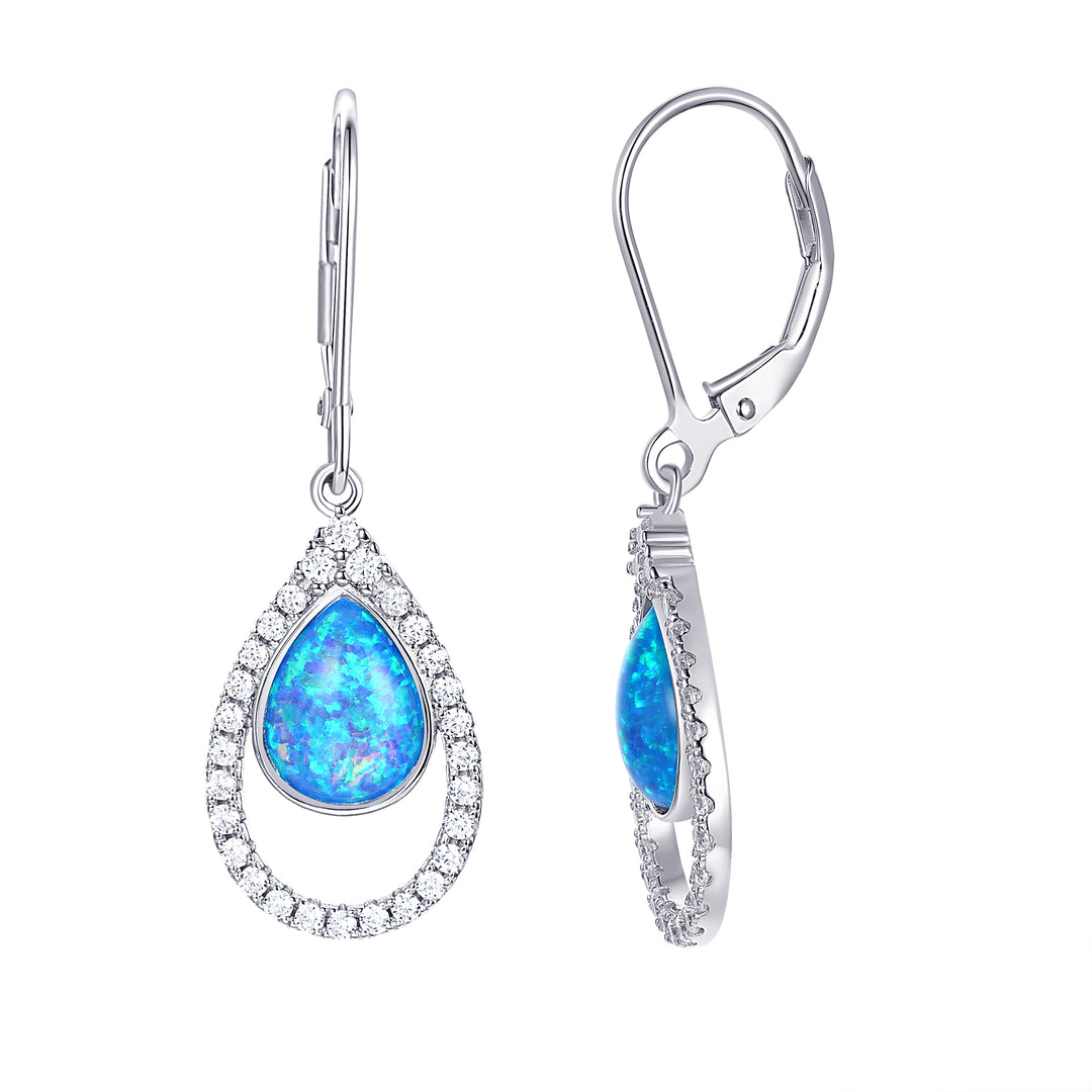 Blue Dangle Swing Earrings