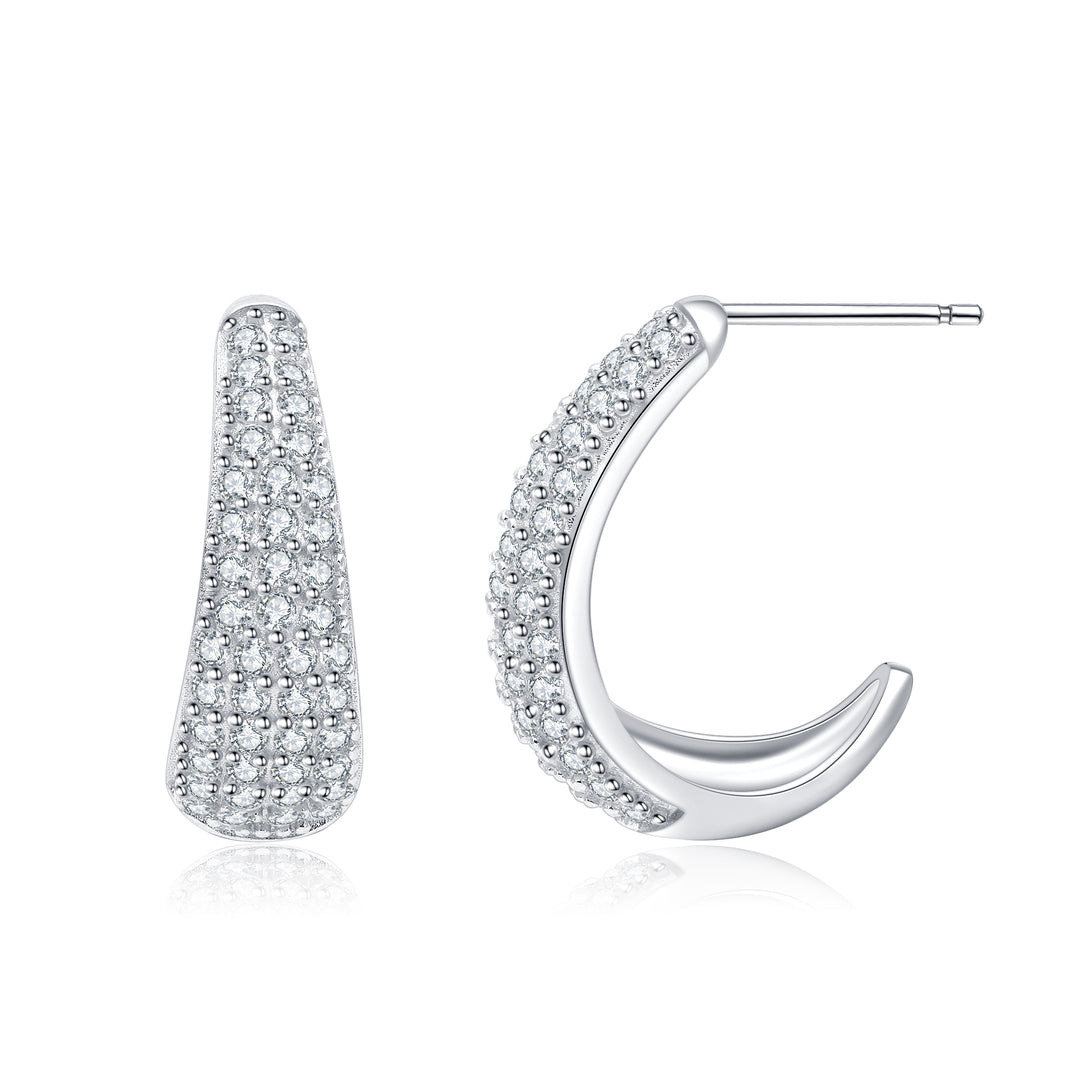 Silver Sparkle Petite Earrings