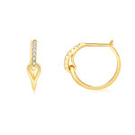 Load image into Gallery viewer, Interlock CZ Hoop Earrings
