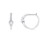 Load image into Gallery viewer, Interlock CZ Hoop Earrings
