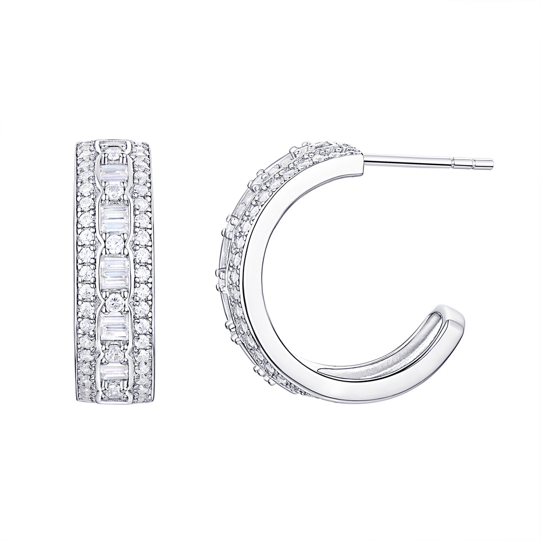 Infinite Sparkle Hoop Earrings