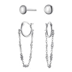 Load image into Gallery viewer, Sterling Silver New Basics Earring Set
