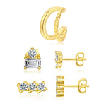 Load image into Gallery viewer, Sparkle Cuff Earring Set
