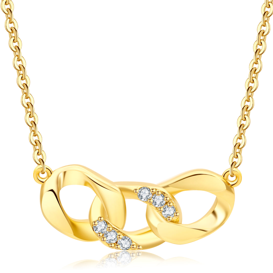 Sterling Silver Gold Plated Chain Link Necklace