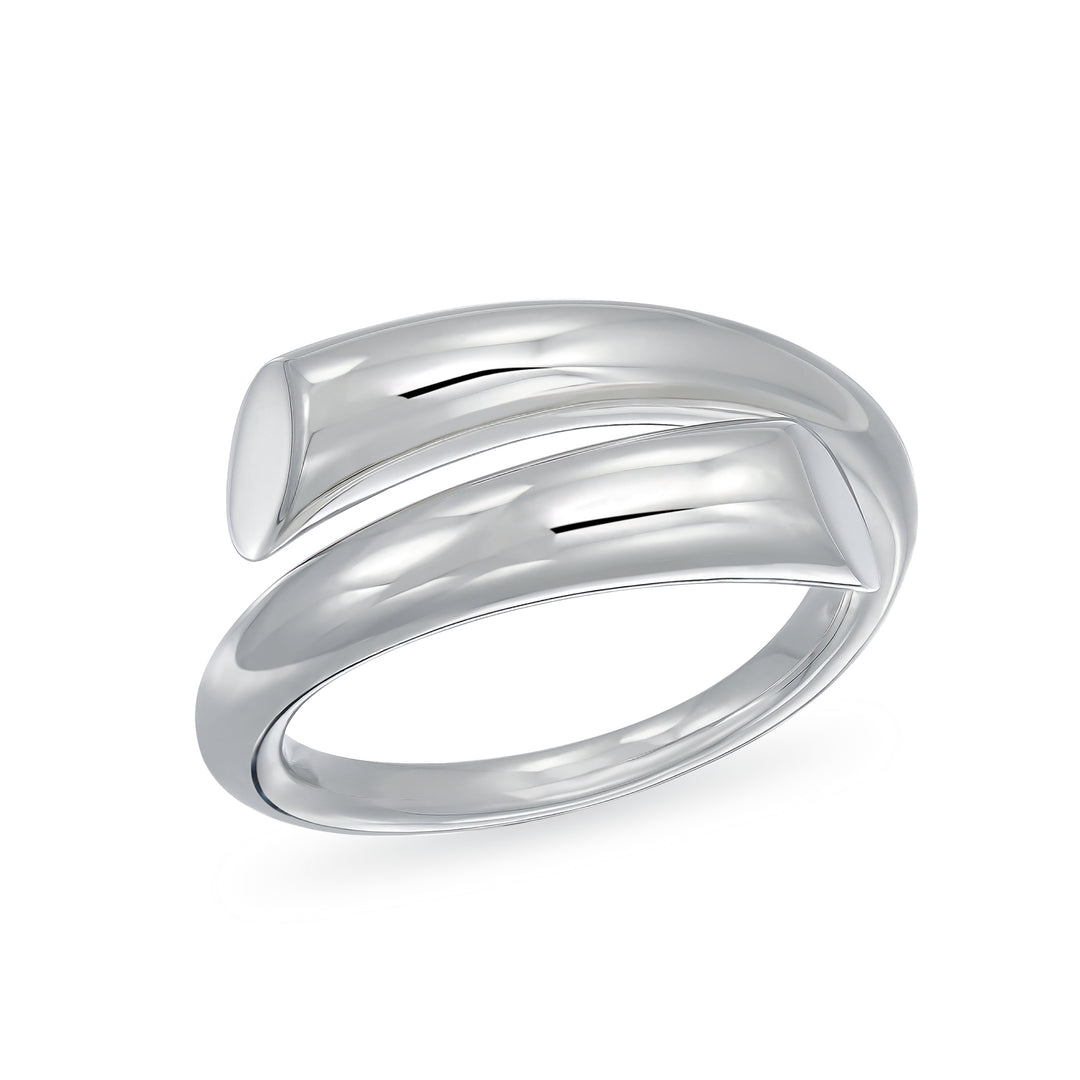 Sterling Silver Bypass Ring Band