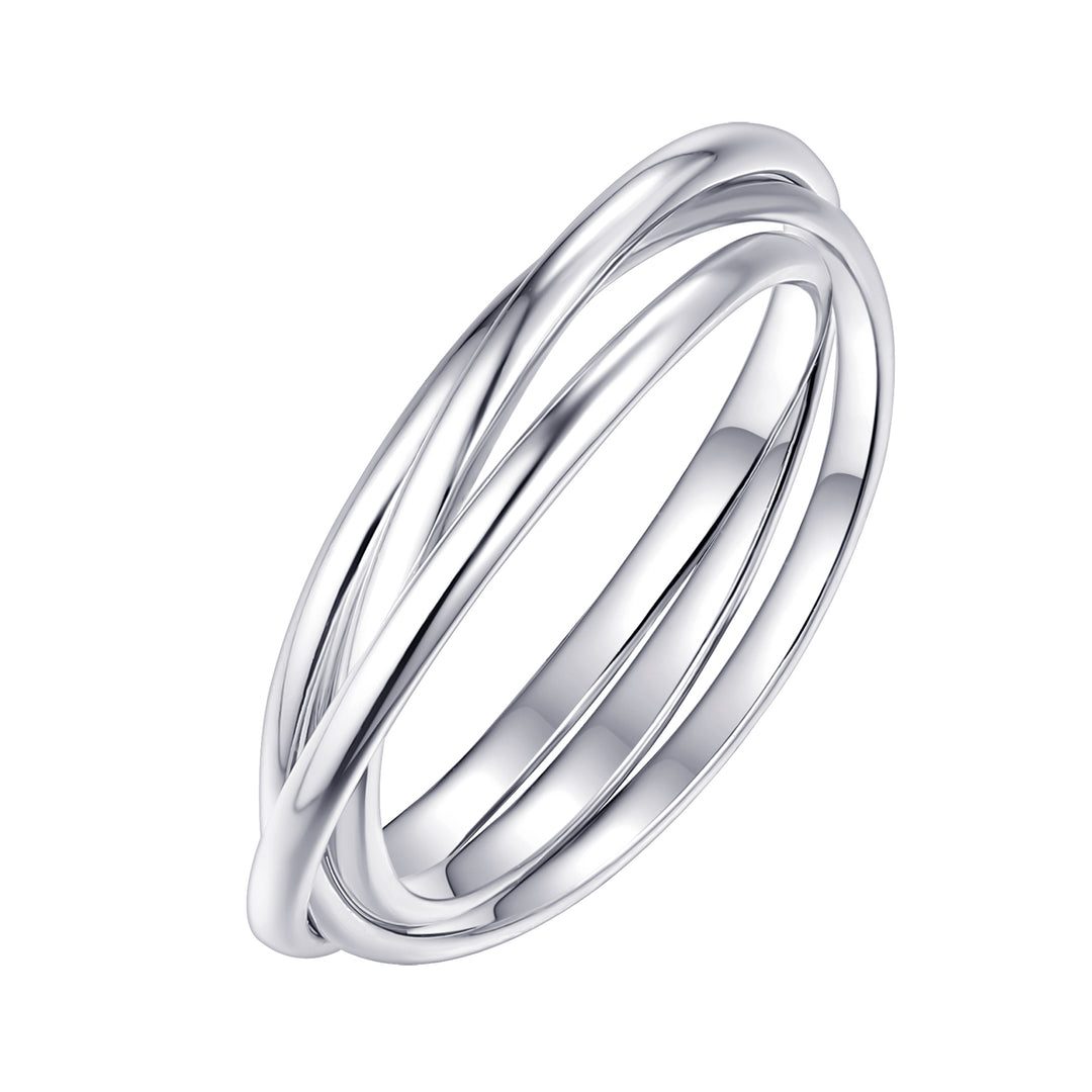 Triple Band Sterling Silver Ring