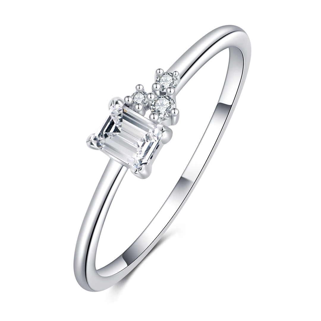 Sterling Silver Vintage CZ ring