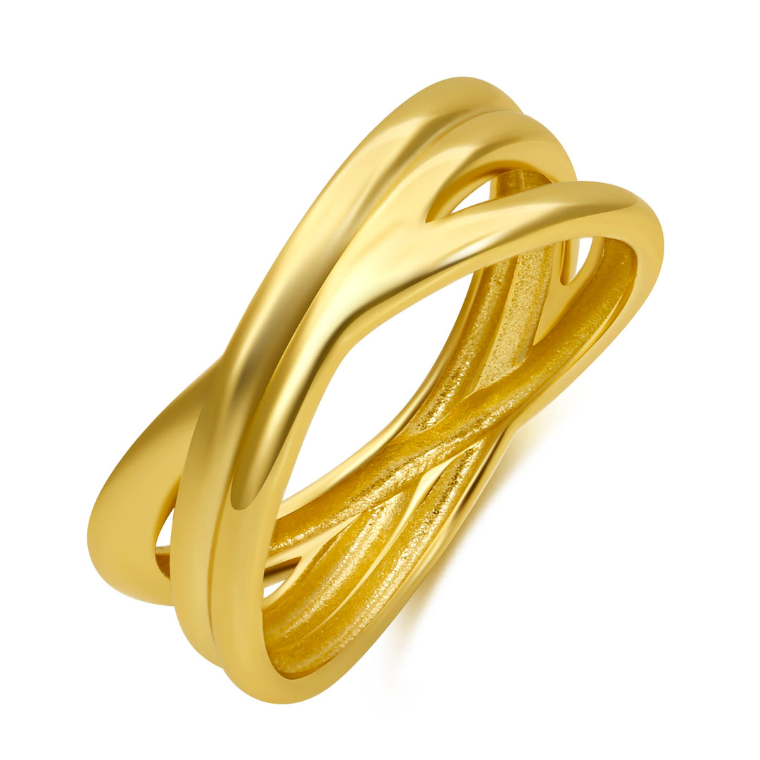 Criss Cross Band Ring