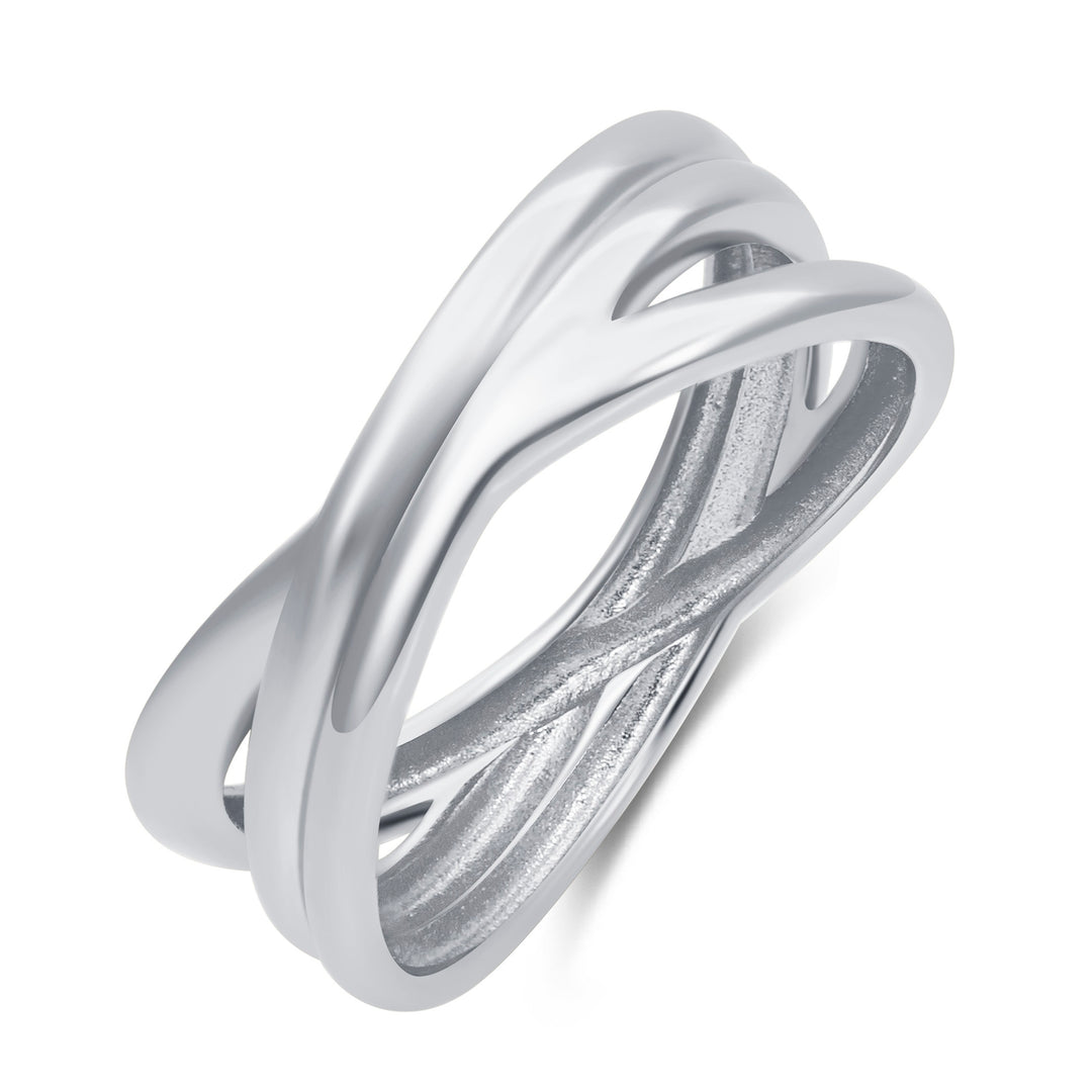 Criss Cross Band Ring