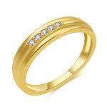 Load image into Gallery viewer, CZ Stones Minimalist Band Ring
