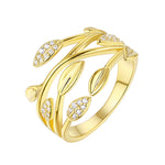 Load image into Gallery viewer, Whimsy Organic Vine and Leaf Band Ring
