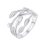 Load image into Gallery viewer, Whimsy Organic Vine and Leaf Band Ring
