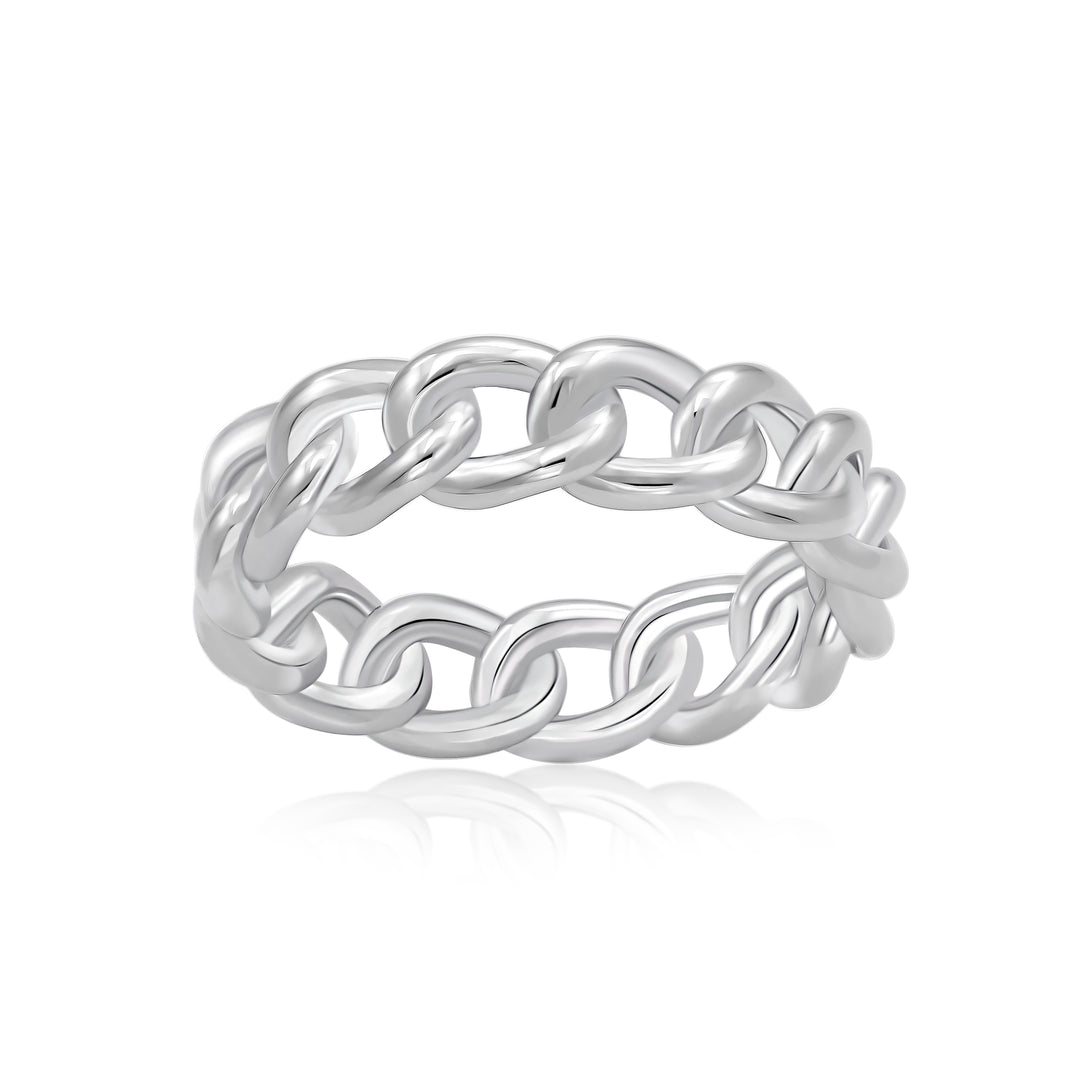 Sterling Silver Chain Link Ring