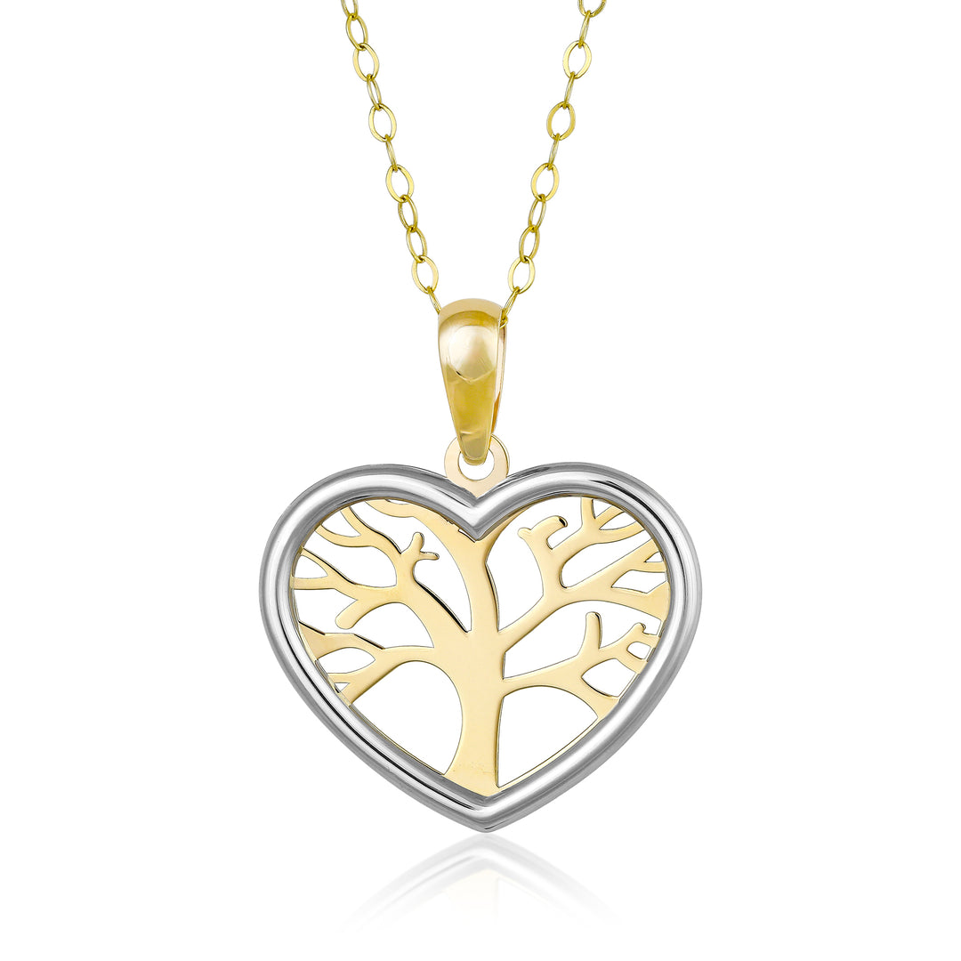 10K Yellow Gold Tree Of Life Charm Pendant