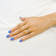 10K White Gold Basic Band Ring