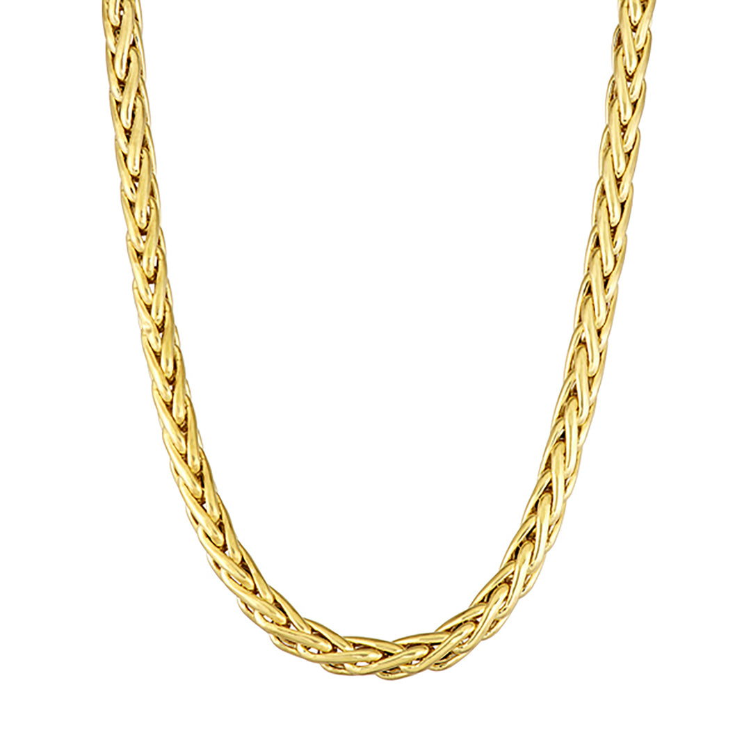 10K Yellow Gold Wheat Chain Necklace 18"