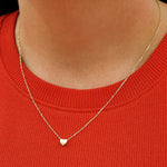 Load image into Gallery viewer, 10K Yellow Necklace Perfect Heart Necklace
