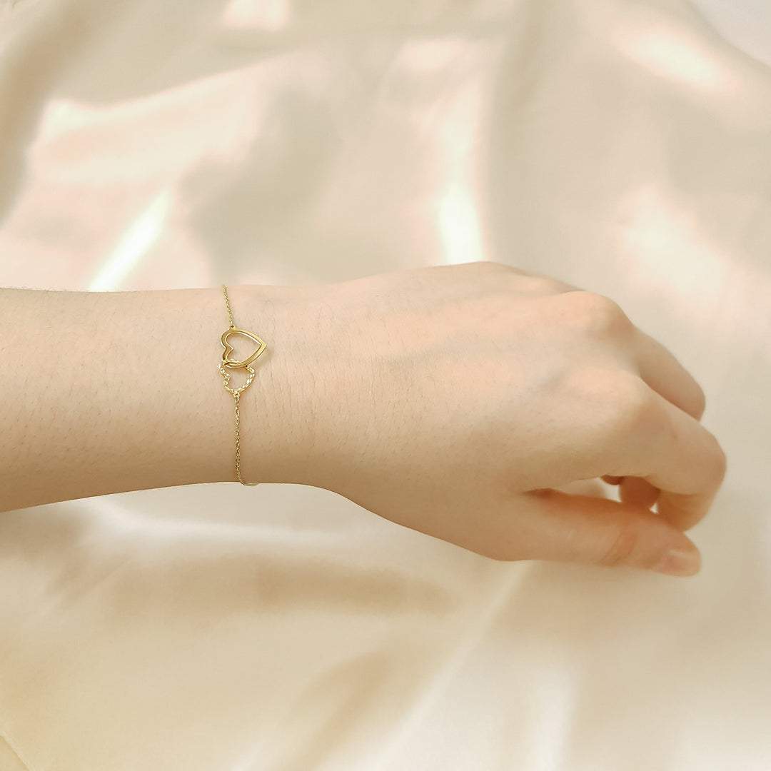 10K Yellow Gold Doubles Bracelet